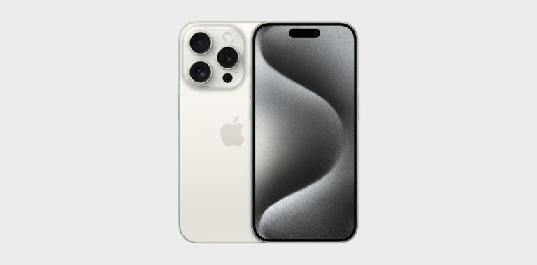 Ansicht eines iPhone 15